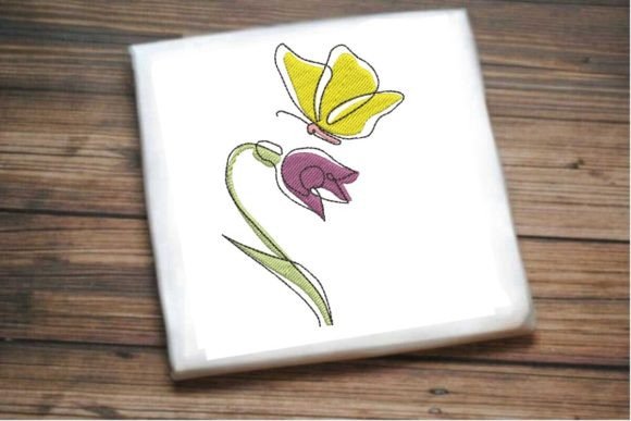 Adorable Butterfly on a Blossom Embroidery Review