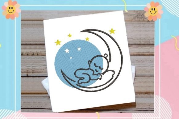 Baby Sleeping on the Moon Embroidery Review