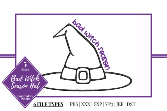 Bad Witch Season Hat Embroidery Review