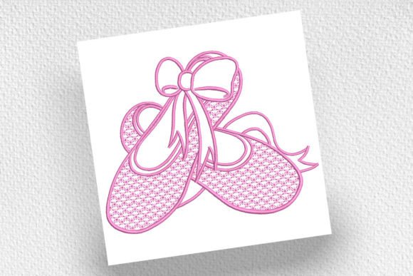 Ballerina Ballet Shoes Slippers Embroidery