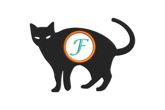 Black Cat Letter F Embroidery Review