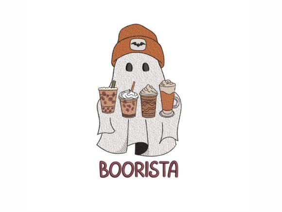 Boorista Ghost with Coffee Embroidery Design Review