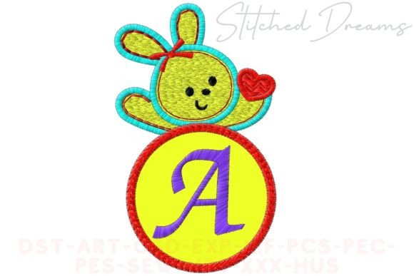 Bunny Applique Letter a Review for Sweatshirts