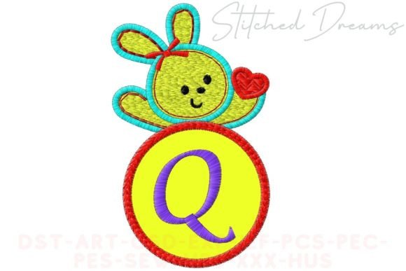 Bunny Applique Letter Q Review