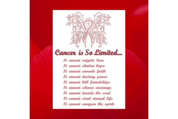 Cancer Cannot Poem Embroidery Review