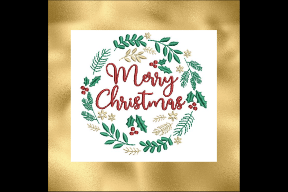 Christmas Wreath-B Embroidery Review