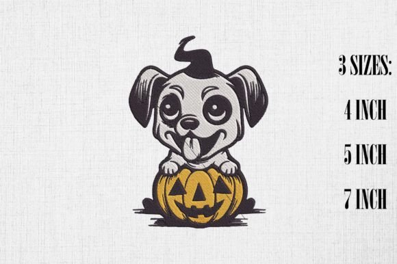 Cute Dog with Pumpkin Embroidery Review