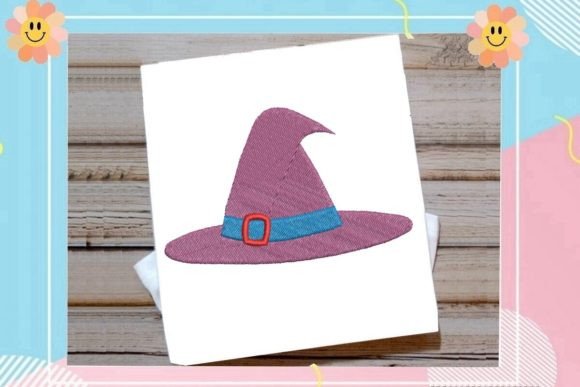 Cute Witch's Color Hat Embroidery Review