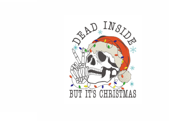 Dead Inside, but It's Christmas Embroidery Review