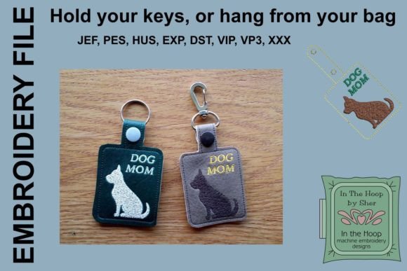 Dog Mom Key Fob Embroidery Review