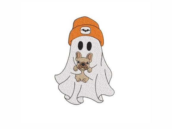 Ghost with French Bulldog Embroidery Review