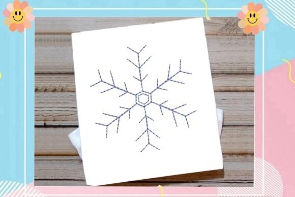 One Line Snowflake Review for Embroidery Projects