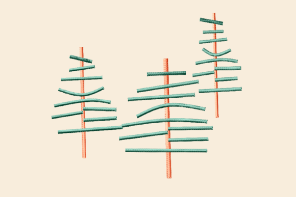Pine Tree Satin Embroidery Design Review